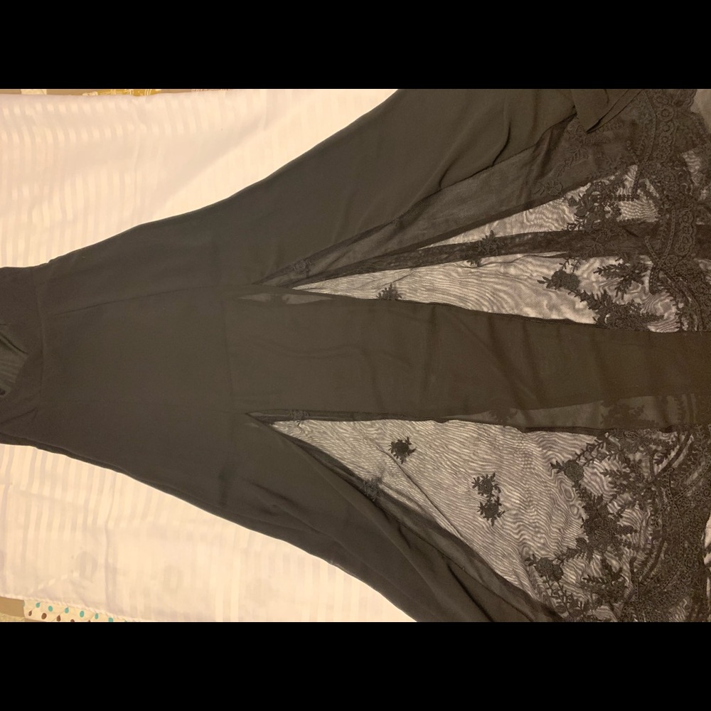 Cocktail Dress w/ Lace Detail